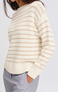 Nagla Stripe Jumper - Beige