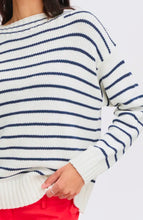 Load image into Gallery viewer, Nagla Stripe Jumper - Navy
