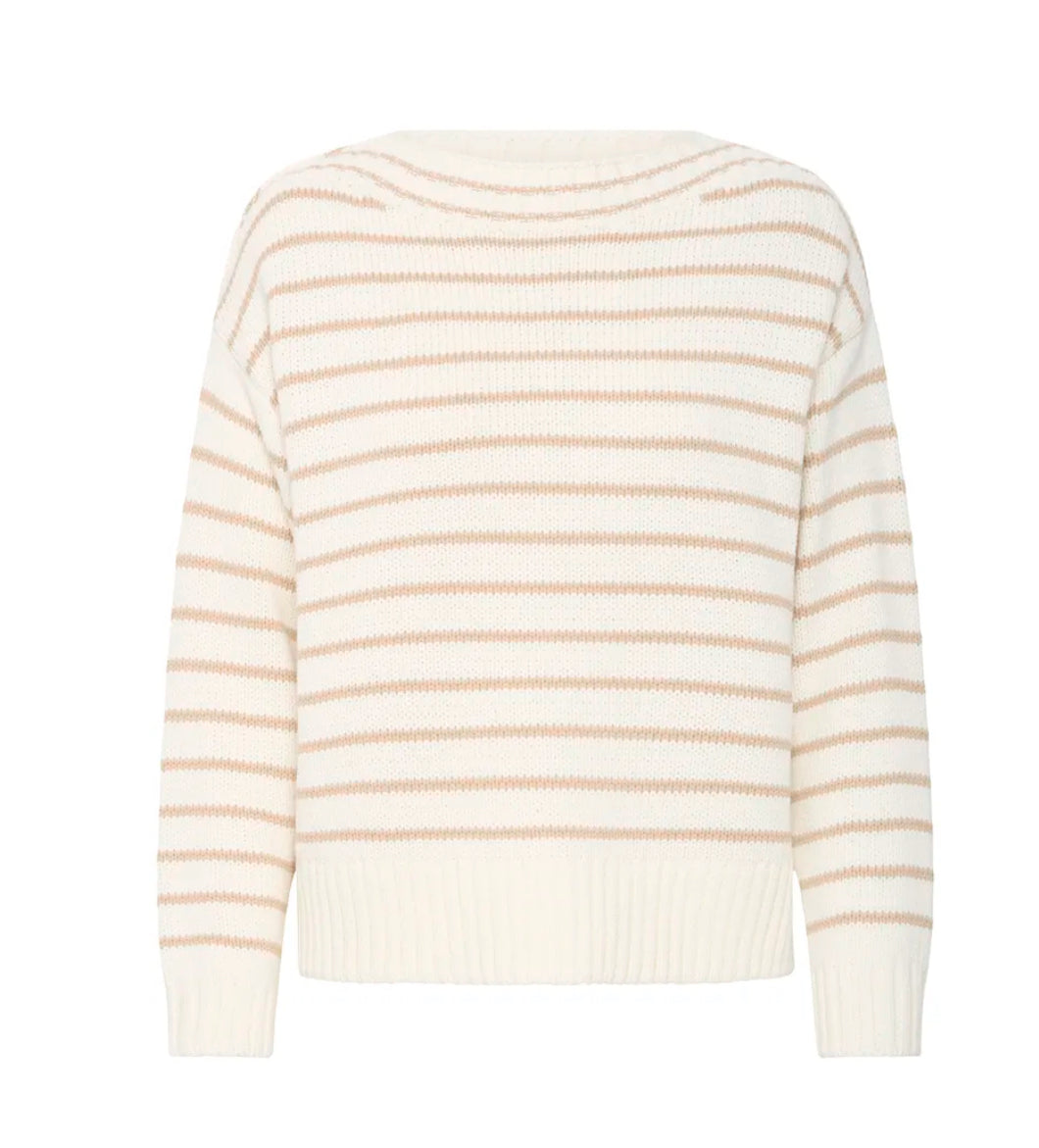 Nagla Stripe Jumper - Beige