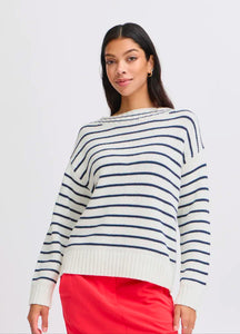 Nagla Stripe Jumper - Navy