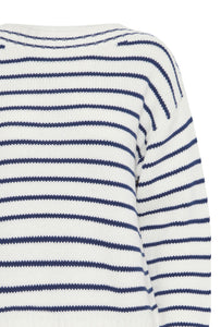 Nagla Stripe Jumper - Navy