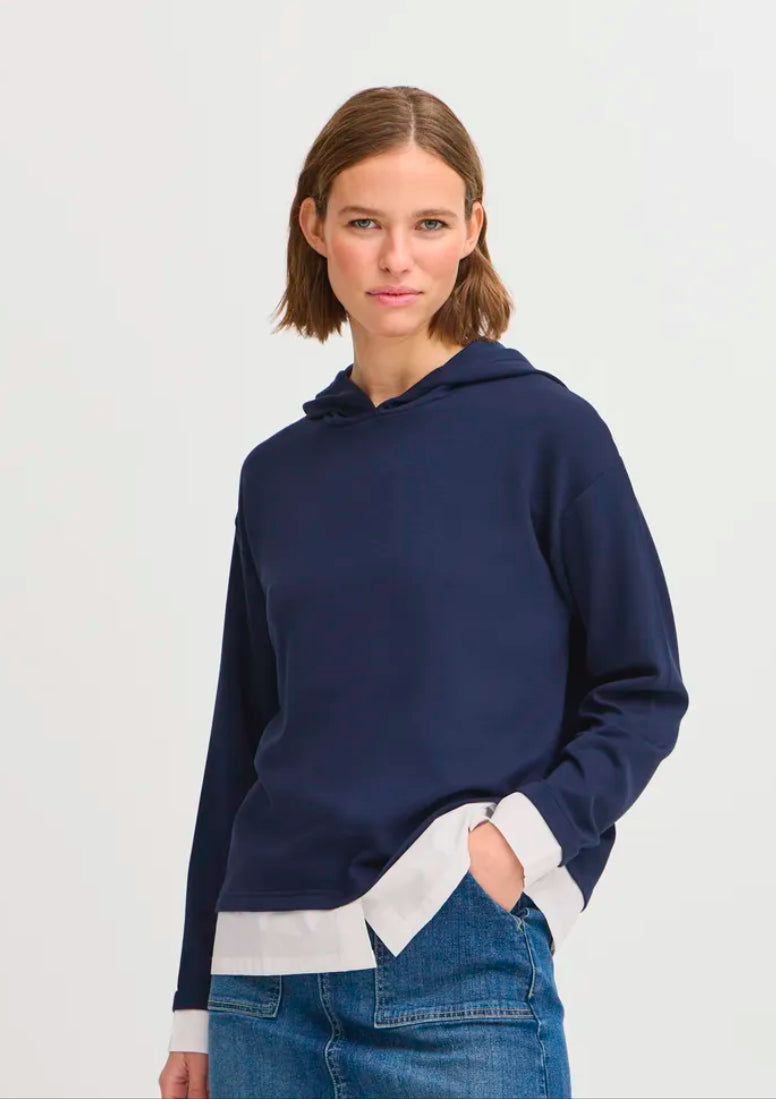 Tullas Hooded Top - Navy