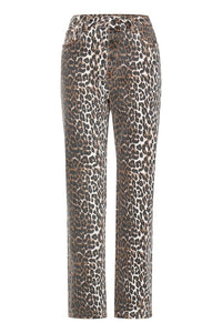 Leopard Straight Leg Jeans