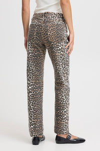 Leopard Straight Leg Jeans