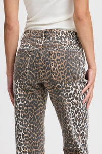 Leopard Straight Leg Jeans