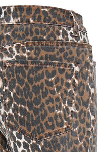 Leopard Straight Leg Jeans